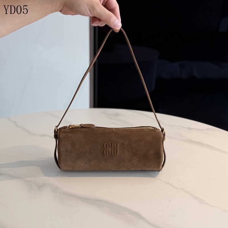 cover-219934215 MiuMiu YD05 Suede Cylinder Bag