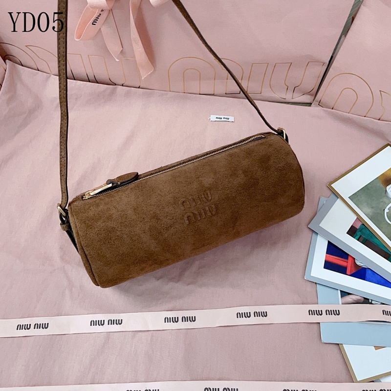 cover-219935638 MiuuMiuu YD05 Suede Cylinder Crossbody Bag
