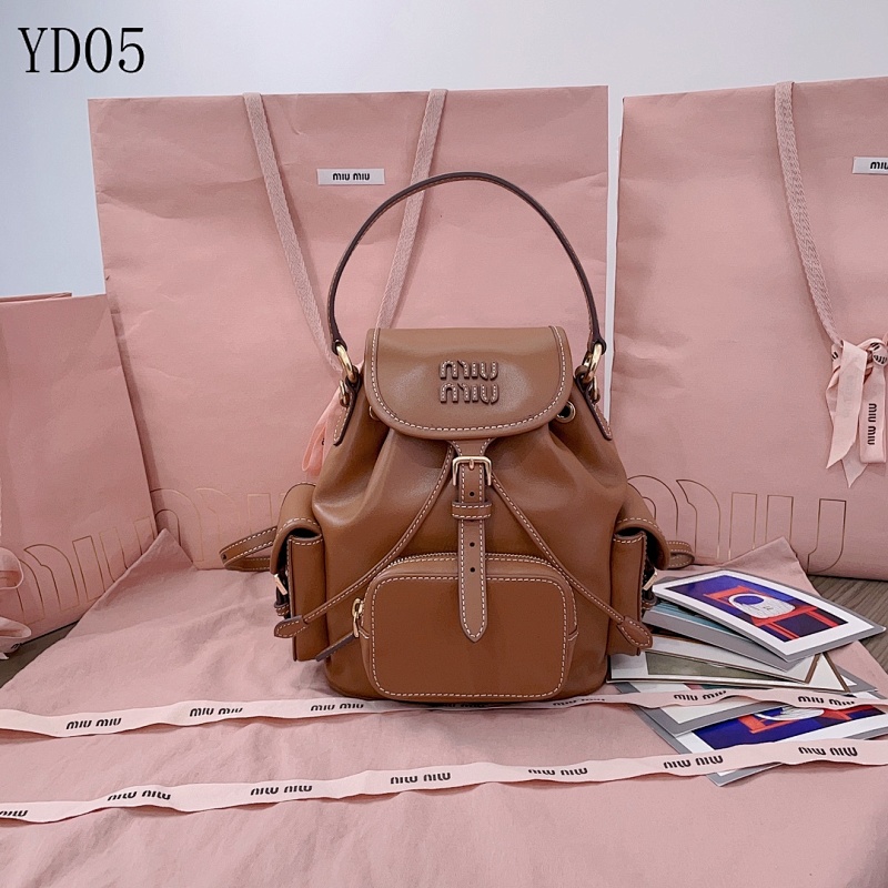MiuuMiuu YD050103 5BZ043 Campus-Style Backpack