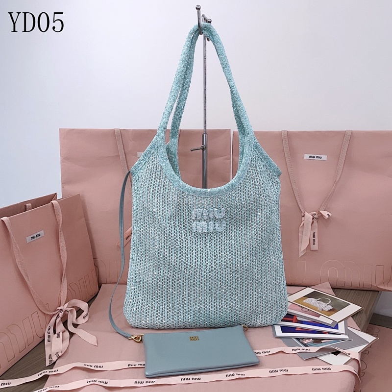 cover-219937323 MiuuMiuu YD05 Ivy Sequin Mesh Tote Bag