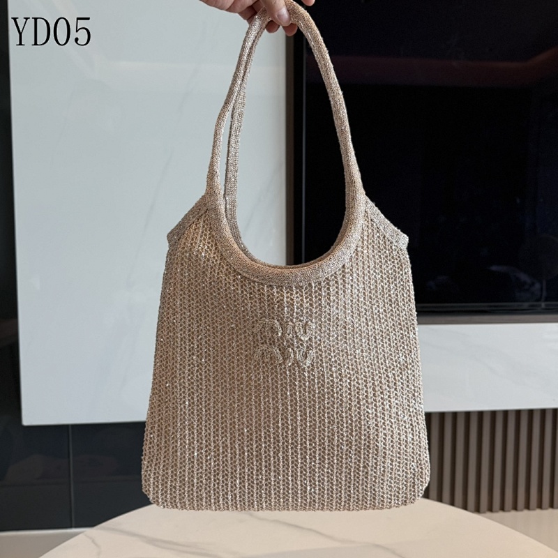 MIUMIU YD05 IVY Sequin Mesh Tote Bag