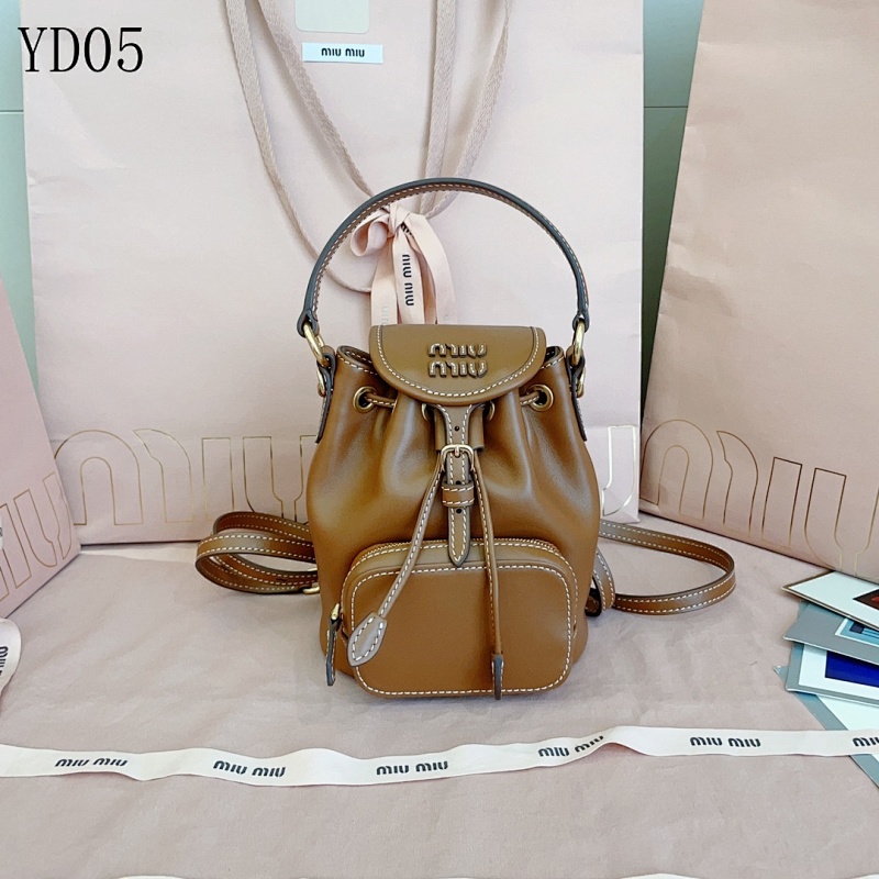 cover-219938420 MiuuMiuu YD05 Mini Backpack in Tan Leather