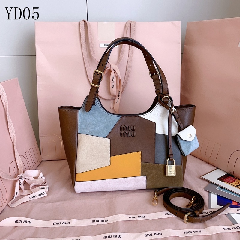 MiuuMiuu YD05 Color-Block Tote Bag
