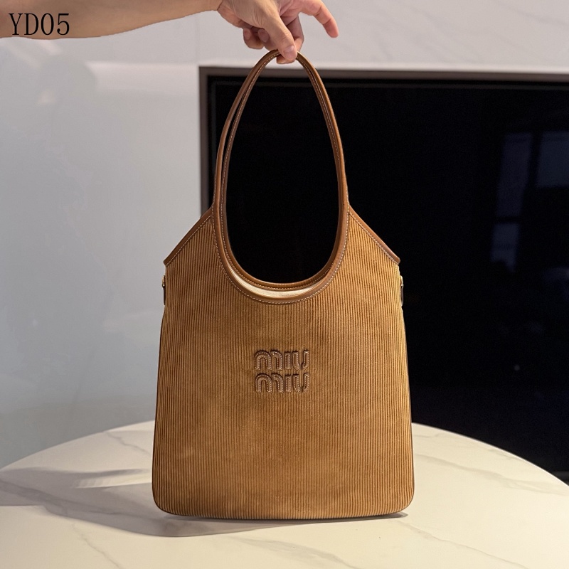 cover-219940663 MIUMIU YD05 Corduroy Tote Shoulder Bag