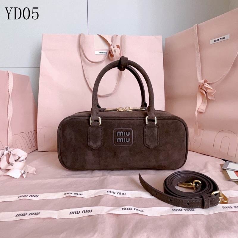 cover-219940860 MiuuMiuu YD05 Bowling Bag Suede Handbag