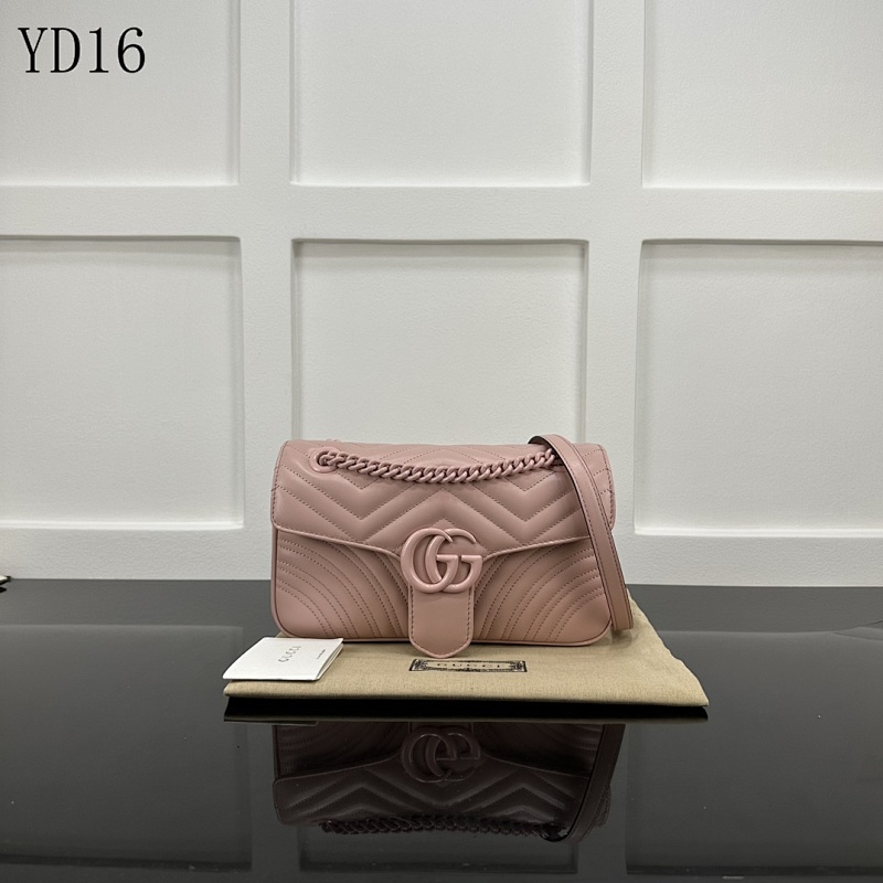 Gucc1 YD16055 Quilted Crossbody Bag