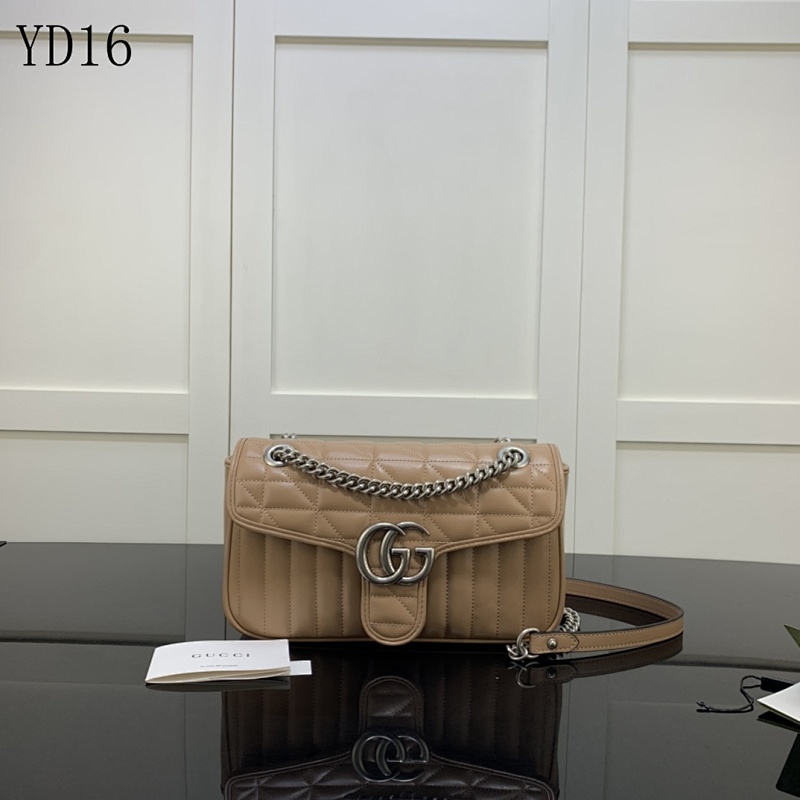Gucc1 YD16 Quilted Shoulder Bag