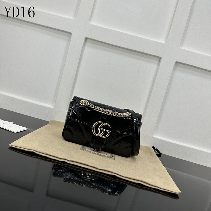 cover-220235536 Gucc1 YD16057 GG Marmont Quilted Patent Leather Shoulder Bag