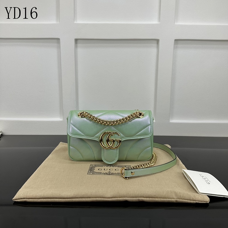 Gucc1 YD16 Marmont Mini Bag in Mint Green