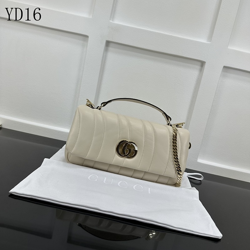 Gucc1 YD16 Quilted Chain Shoulder Bag