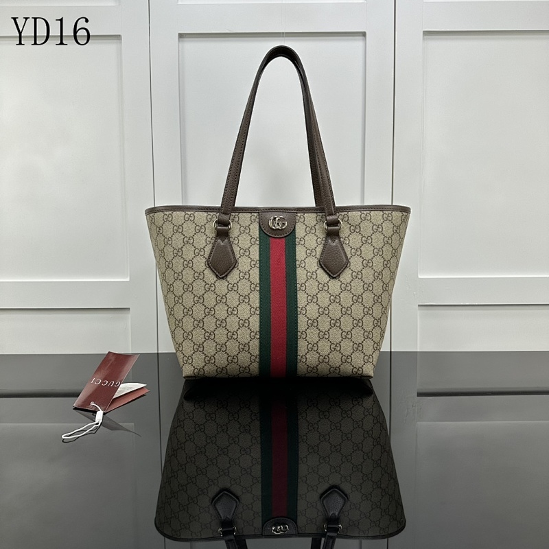 Gucc1 YD16048 Tote Bag in Beige and Brown