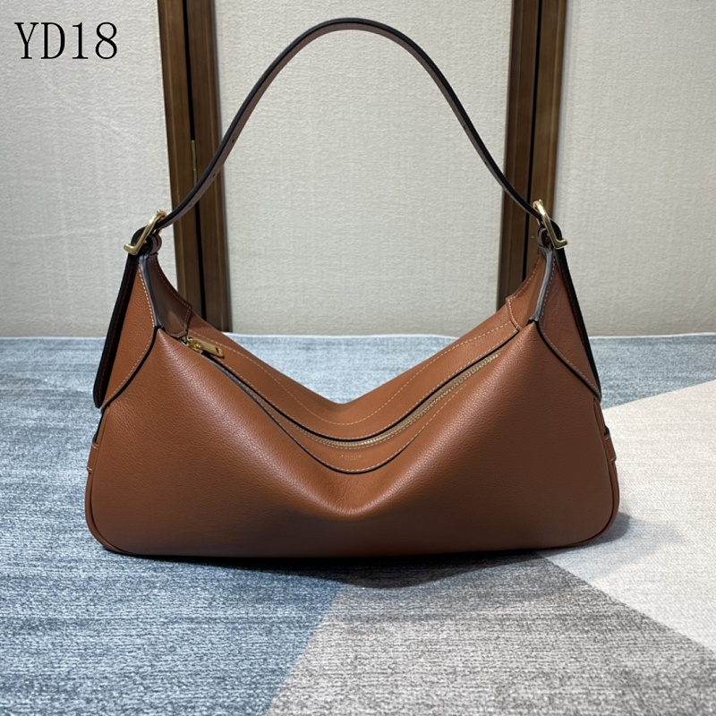 C3linee YD18 Brown Leather Shoulder Bag