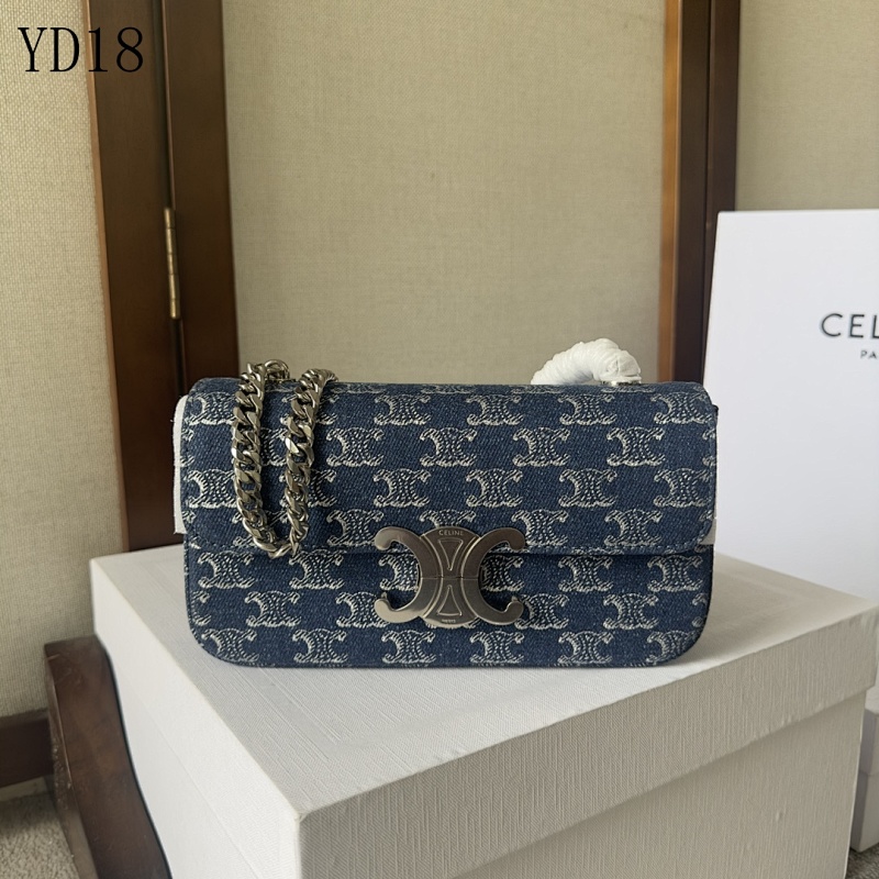 C3linee YD18060 Triomphe Mini Denim Chain Shoulder Bag