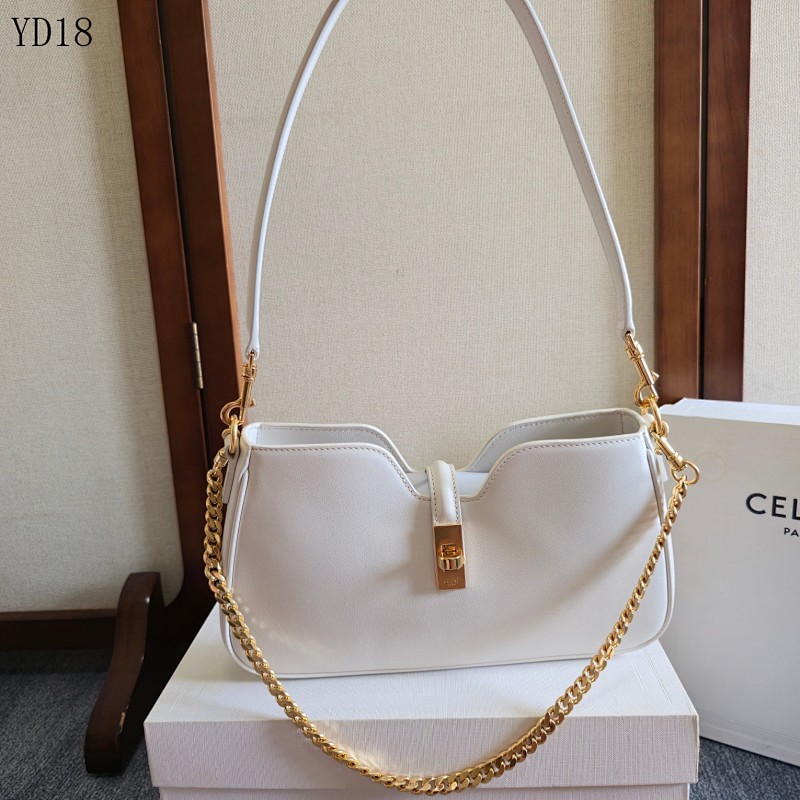 C3linee Camille YD18072 White Leather Shoulder Bag