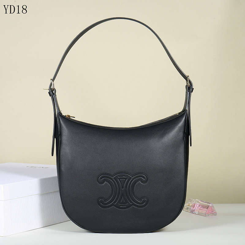 cover-220362546 C3linee Heloise Black Leather Shoulder Bag