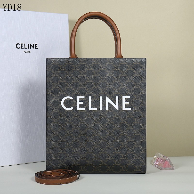 C3linee YD18 CABAS Small Tote Bag Monogram Canvas and Calfskin