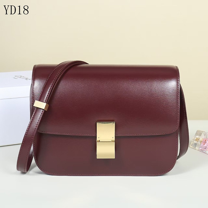 C3linee YD18088 Box Leather Tote Bag