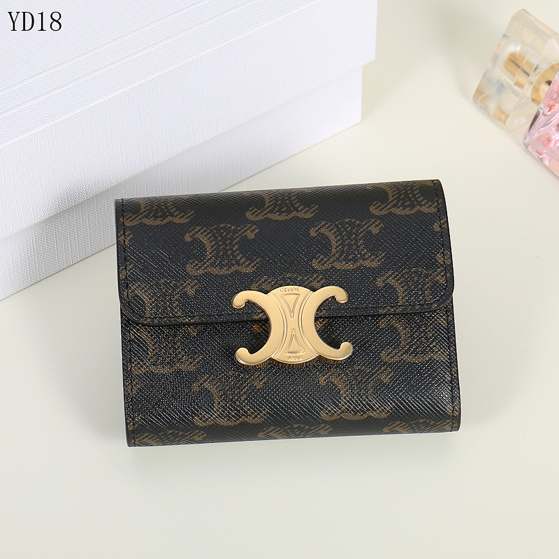 C3linee YD18040 Triomphe Monogram Short Wallet