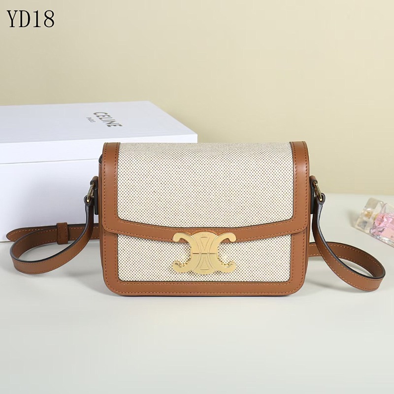 C3linee YD18073 Brown Leather Shoulder Bag