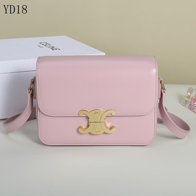 C3linee YD18 Pink Leather Clutch Bag