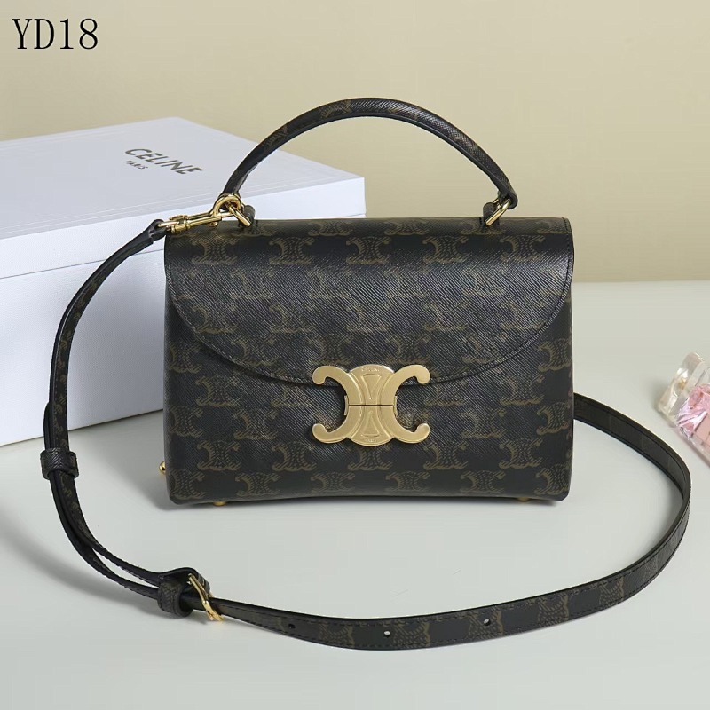 C3linee YD18 Tricolor Monogram Kelly Bag