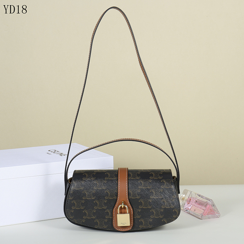 C3linee Tabou Clutch YD18 Brown Monogram Canvas Shoulder Bag