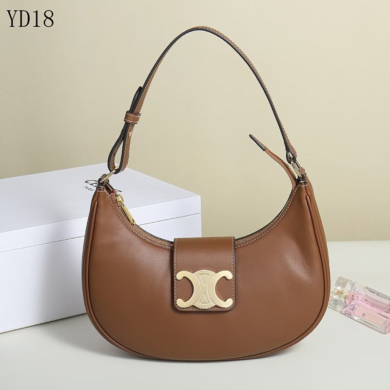 C3linee YD18067 Brown Leather Shoulder Bag