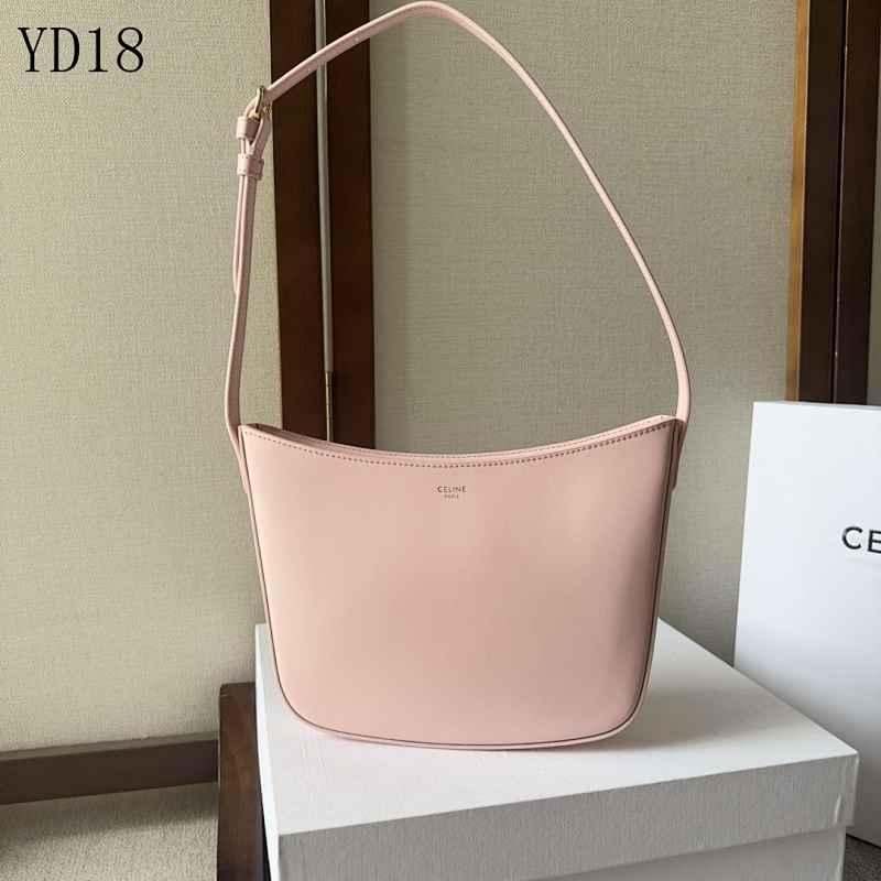 C3linee YD18050 Soft Pink Leather Shoulder Bag