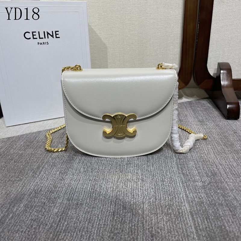 C3linee YD18086 White Leather Tote Bag