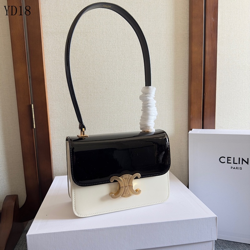 C3linee 118053 Mini Box Bag in Cream Patent Leather