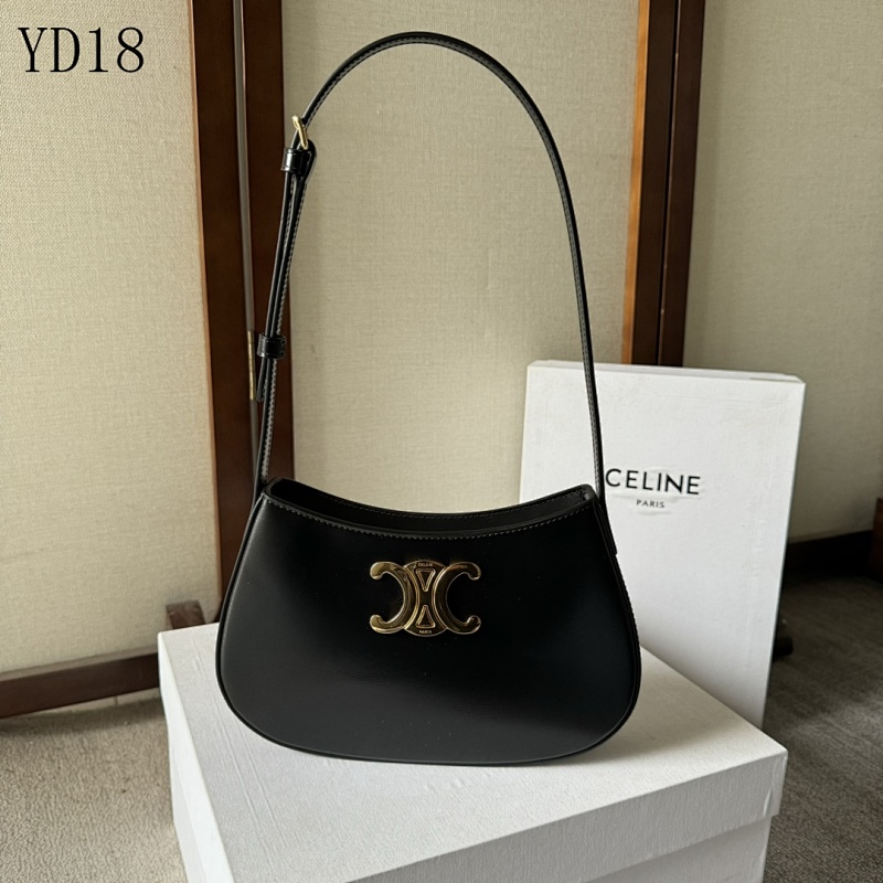 C3linee YD18 Tilly Medium Shiny Calfskin Shoulder Bag