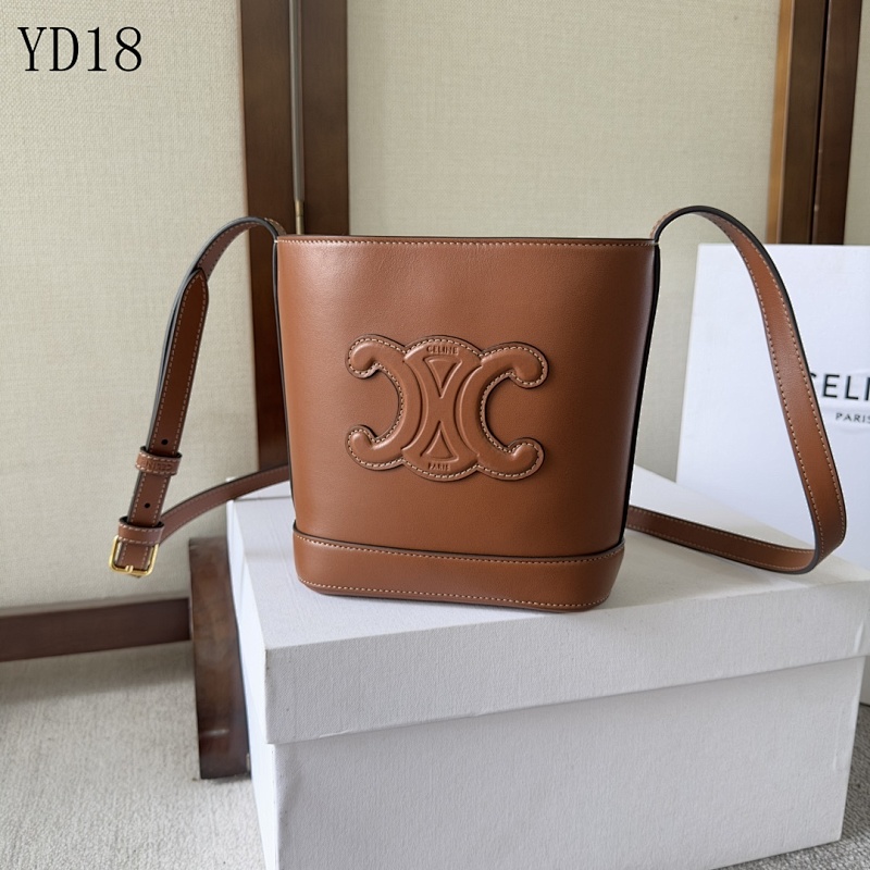 C3linee YD18 Bucket Bag with Embossed Logo