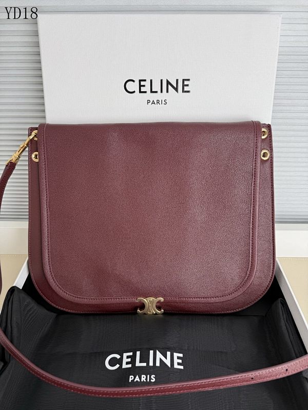 CELINE Besace Soft Triomphe Large Crossbody Bag