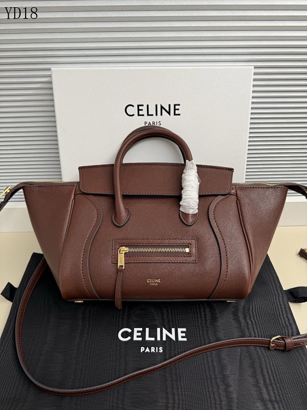 C3linee YD18088 Nano Luggage Bag in Brown