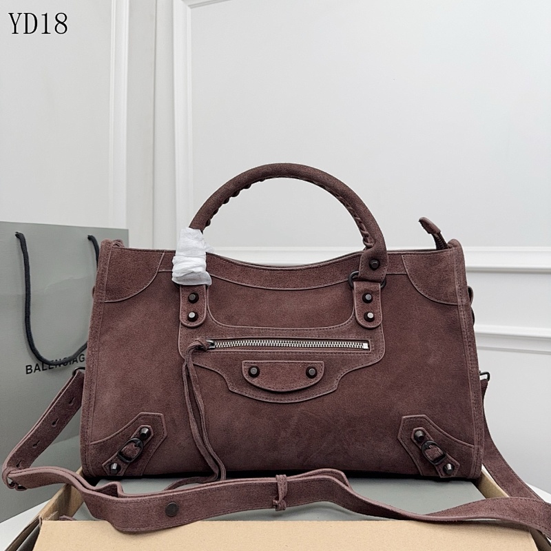 Balensiaga YD18072 Suede City Bag