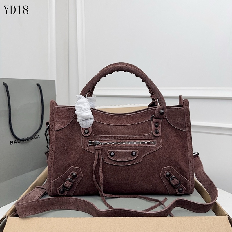 Balensiaga YD18069 City Bag Suede Tote