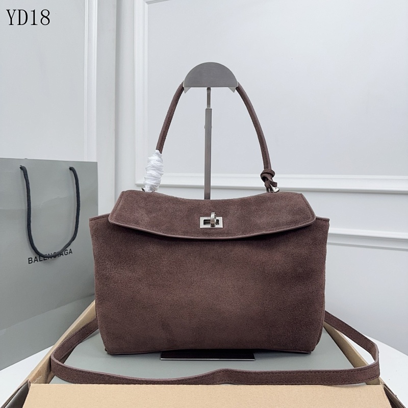 Balensiaga Rodeo Bag YD18 S Size Suede Tote