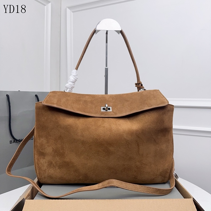 Balensiaga Rodeo Bag YD18091 Medium Suede Tote