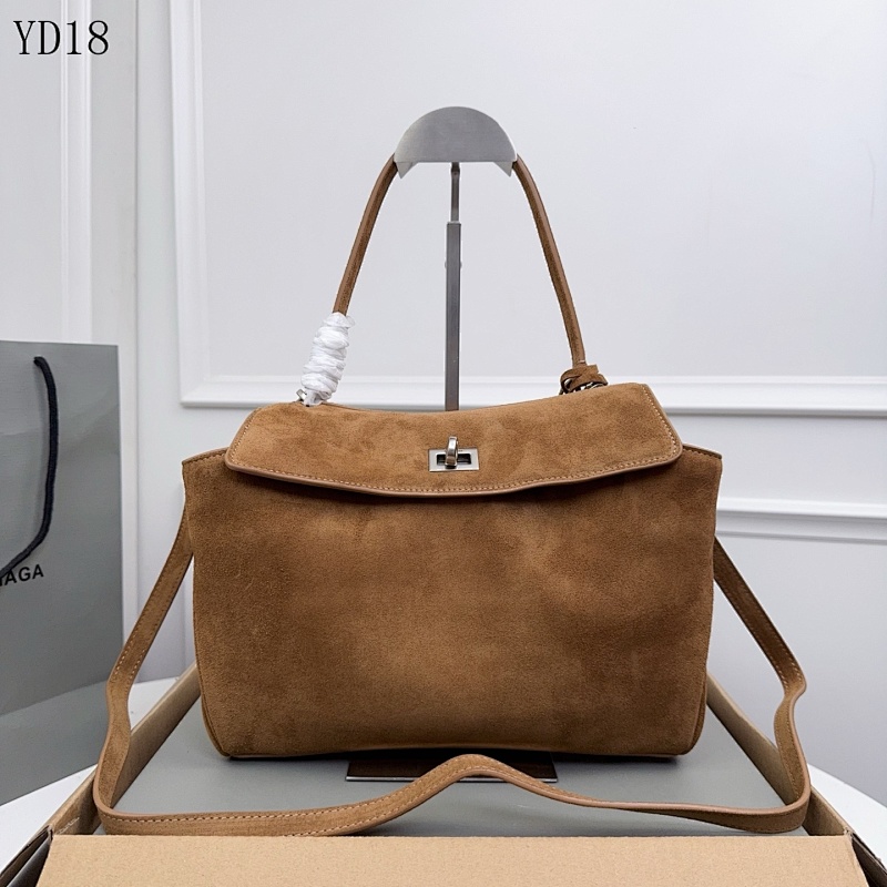 Balensiaga YD18 Rodeo Bag Suede Tote