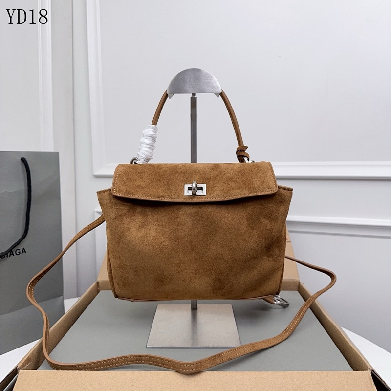 Balensiaga Rodeo YD18 Suede Shoulder Bag