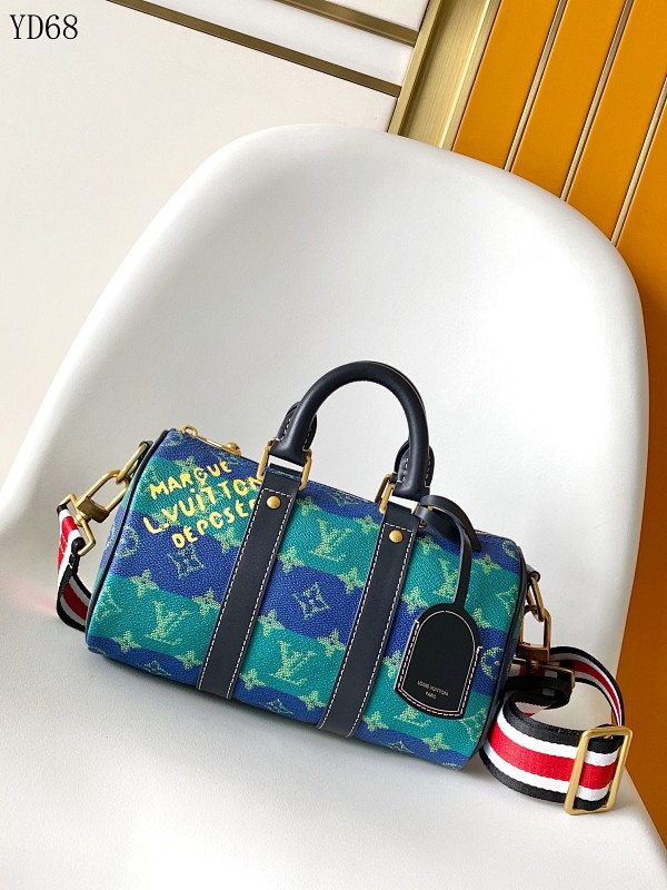 cover-221022943 LVutton M25786 Keepall Bandoulière 25 Monogram Surfin’ Canvas Bag