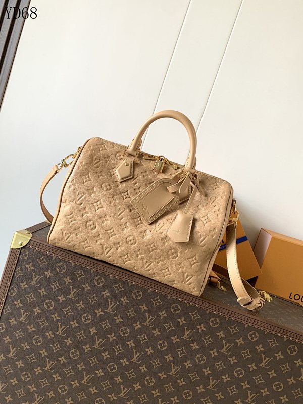 LVutton YD68078 Monogram Embossed Leather Handbag