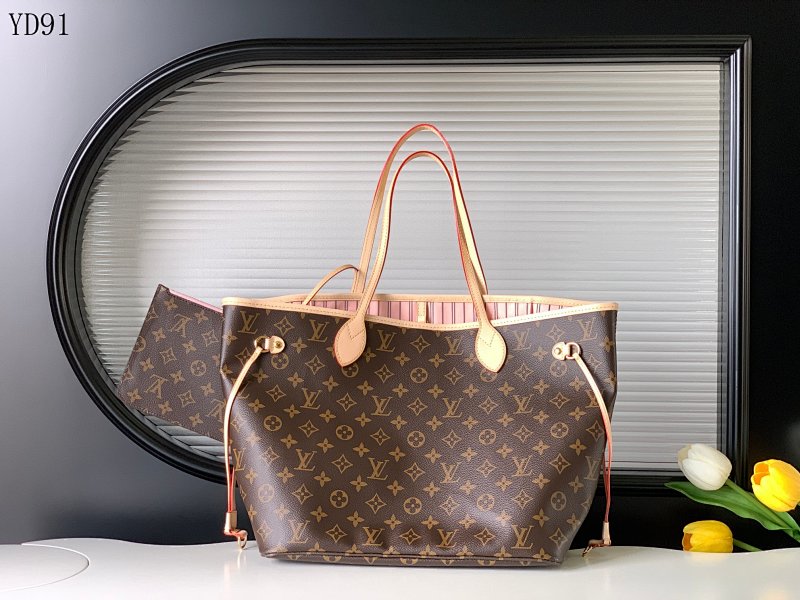 LVutton YD91 Neverfull Tote Bag Monogram Canvas