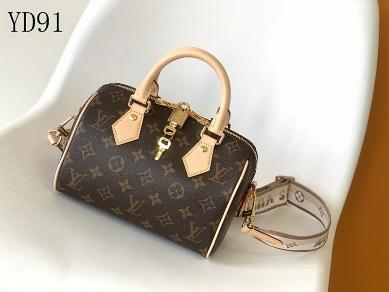 LVutton YD91 Monogram Canvas Cylinder Bag
