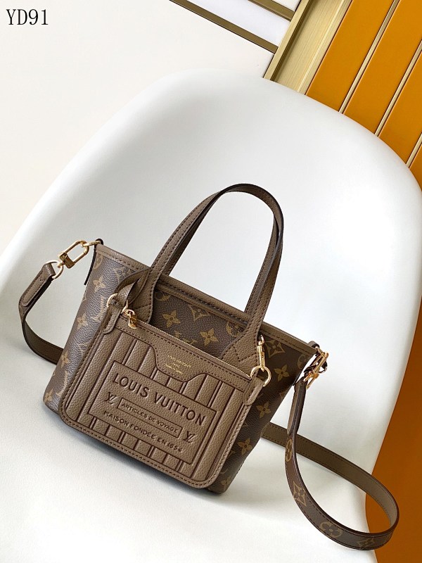 LVutton YD91042 Small Neverfull Bandoulière Inside Out BB Handbag