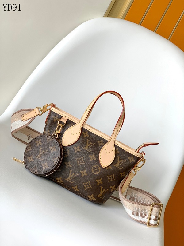 LVutton M46705 Neverfull BB Monogram Canvas Tote Bag