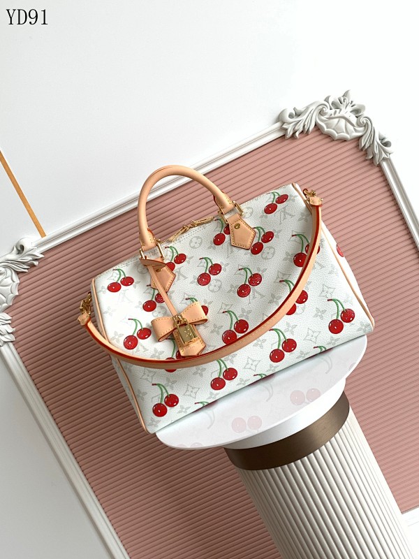 LVutton YD91 Speedy Soft 30 Cherry Monogram Dune