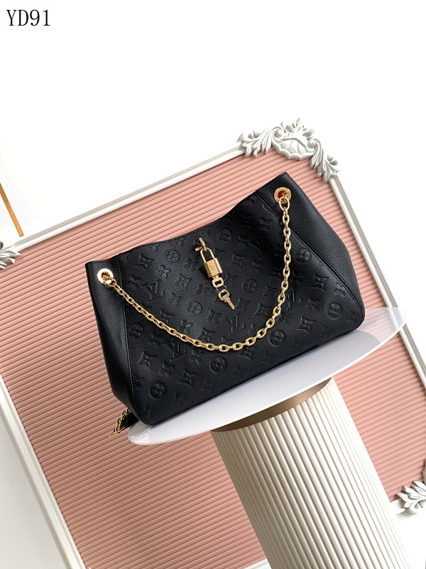 LVutton YD91 Anytime Large Shoulder Bag Monogram Empreinte