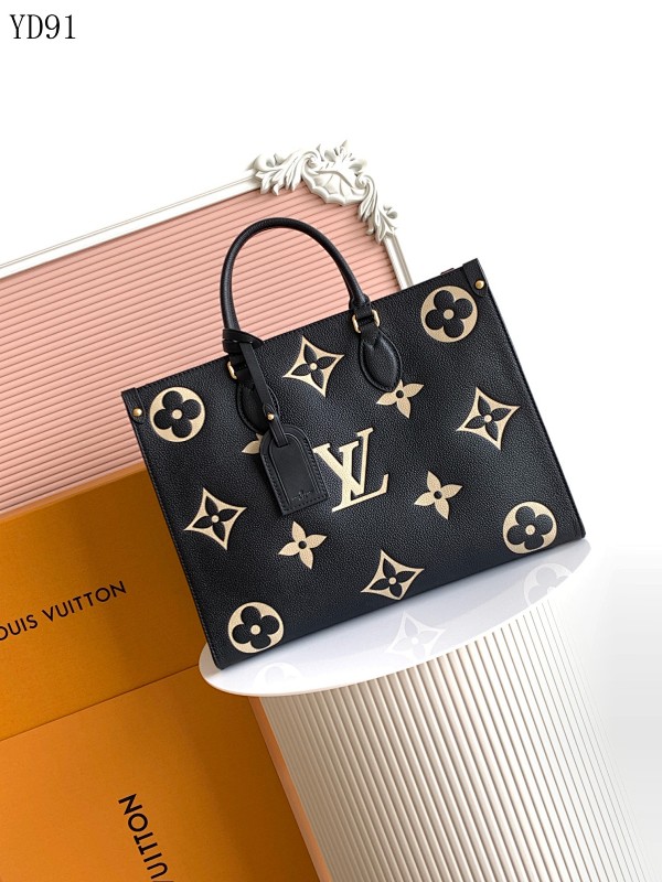 LVutton M45595 OnTheGo Medium Handbag Monogram Empreinte Black