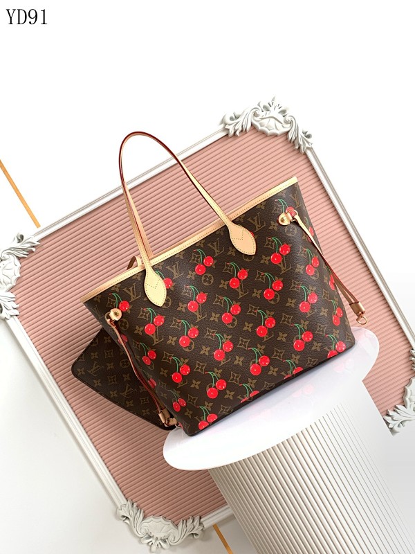 LVutton M13263 Neverfull Medium x Murakami Cherry Monogram